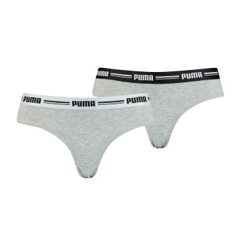 Puma Trusser 2P Logo Waistband Brazilian Grå Small Dame