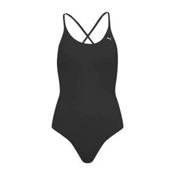 Puma V-Neck Padded Swimsuit Sort X-Small Dame