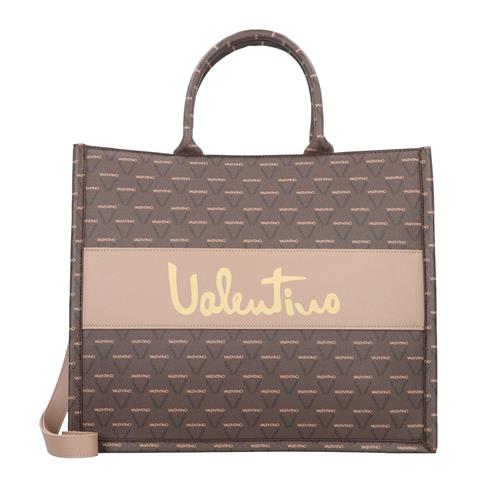 VALENTINO Shopper 'Tour'  beige / kastaniebrun / gul