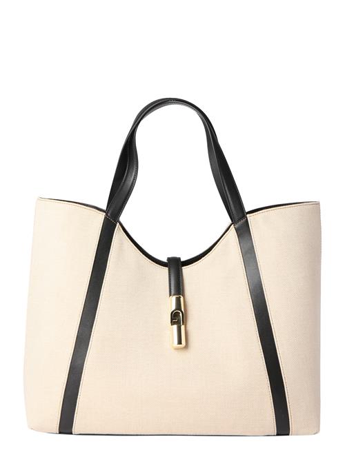 FURLA Shopper 'GOCCIA'  lysebeige / sort