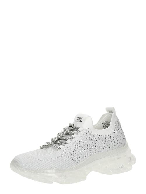 Se STEVE MADDEN Sneaker low 'Meter'  sølv / transparent / hvid ved About You