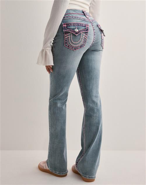 True Religion - Blå - Becca Mr Bootcut Flap Sup T