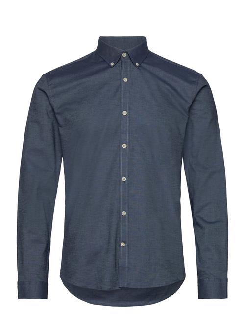 Lindbergh Yarn Dyed Oxford Superflex Shirt Lindbergh Blue