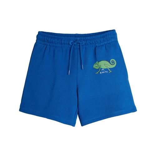 Mini Rodini GOTS Lizard Sweatshorts Blue 80/86 cm  Blå  80/86 cm  Unisex