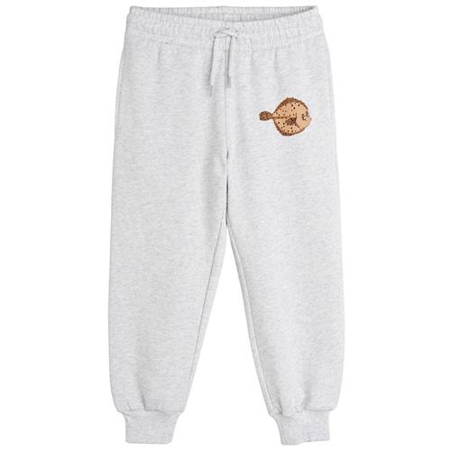 Mini Rodini GOTS Flundra Joggingbukser Grey Melange 104/110 cm  Grå  104/110 cm  Unisex