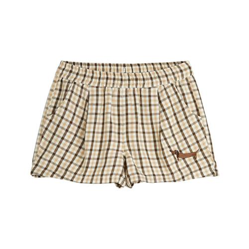 Mini Rodini Gingham Vævede Shorts Beige | Beige | 128/134 cm