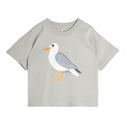 Se Mini Rodini GOTS Seagull T-shirt Grey 92/98 cm  Grå  92/98 cm  Unisex ved Babyshop