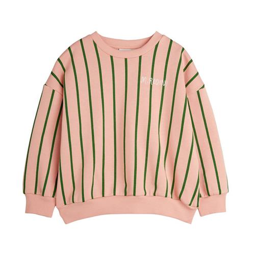 Mini Rodini GOTS Vertical Stripe Aop Sweatshirt Pink 104/110 cm  Lyserød  104/110 cm  Unisex