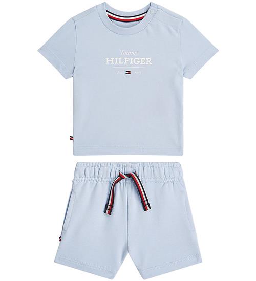 Tommy Hilfiger Shorts/T-shirt - Monotype - Breezy Blue