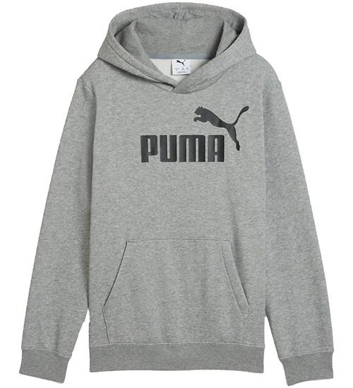 Puma Hættetrøje - Gråmeleret m. Sort