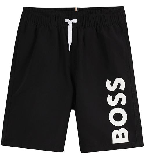 BOSS Badeshorts - Sort m. Hvid