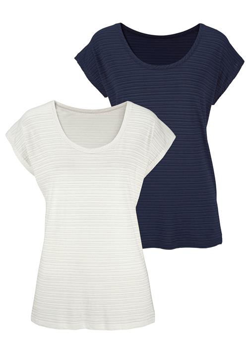 BEACH TIME Shirts  navy / offwhite