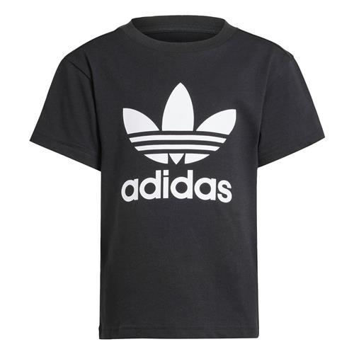 ADIDAS ORIGINALS Shirts 'Trefoil'  sort / hvid
