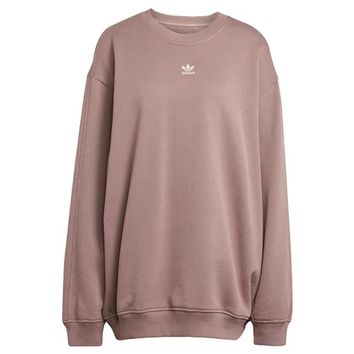 Se ADIDAS ORIGINALS Sweatshirt 'Essentials'  choko / hvid ved About You