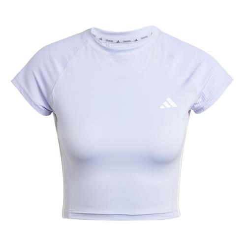 Se ADIDAS PERFORMANCE Funktionsbluse 'Hyperglam'  pastellilla / hvid ved About You