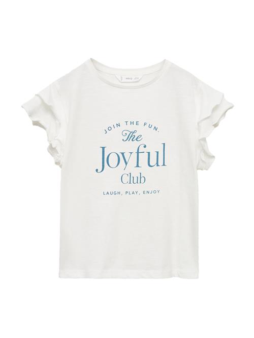 MANGO KIDS Bluser & t-shirts 'JOYFUL'  blå / offwhite