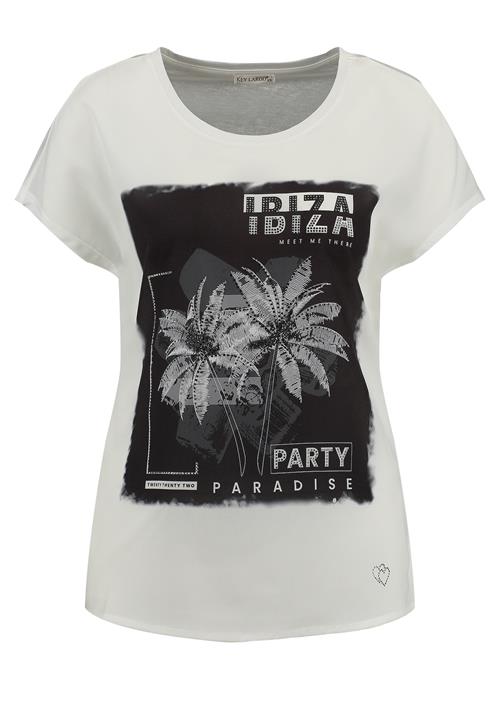 Se Key Largo Shirts 'Ibiza'  creme / sort ved About You