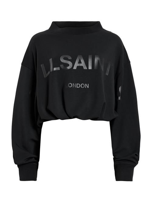 AllSaints Sweatshirt 'BIGGY ASTER'  sølvgrå / sort