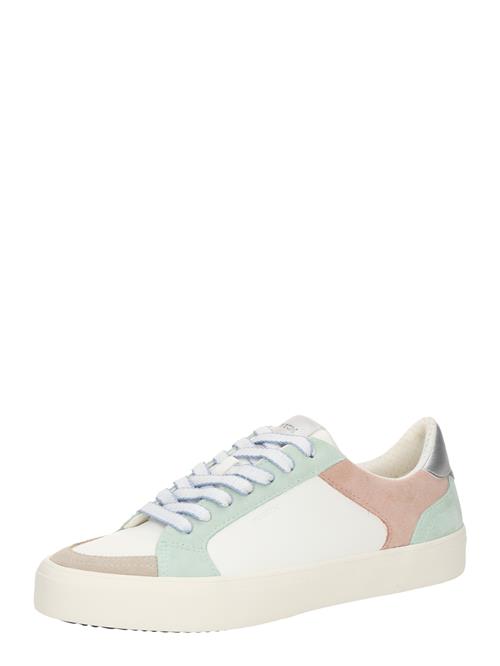 GEOX Sneaker low 'EMMELENY'  pastelgrøn / lyserød / sølv / hvid