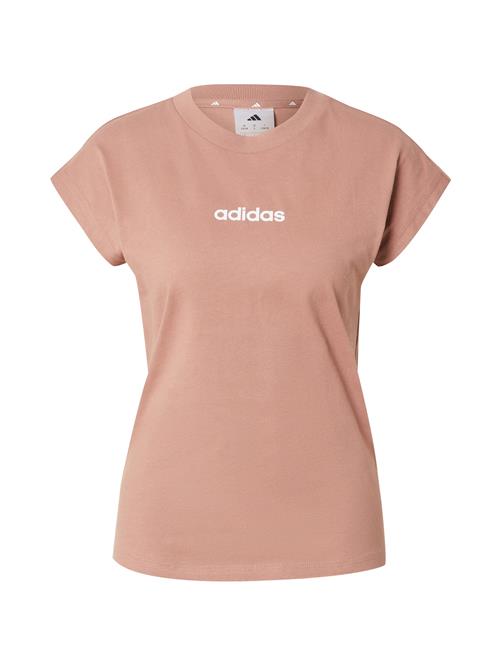 Se ADIDAS SPORTSWEAR Funktionsbluse 'Essentials Linear'  gammelrosa / hvid ved About You