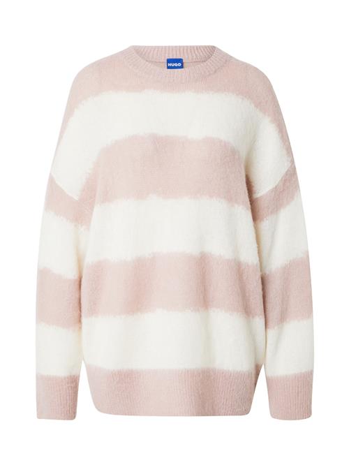 HUGO Pullover 'Slookis_B'  gammelrosa / hvid