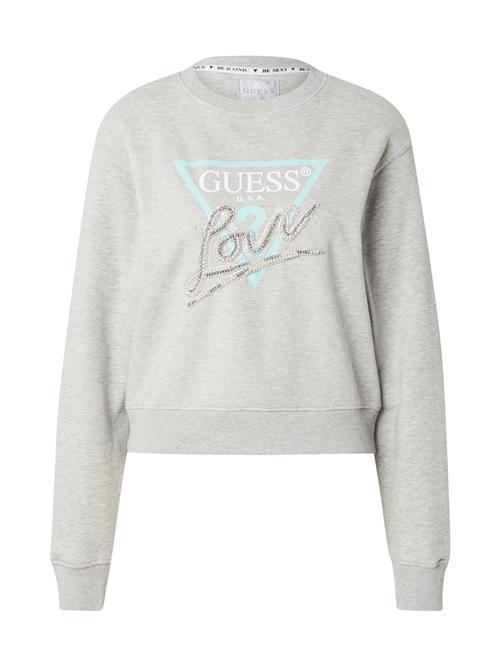 GUESS Sweatshirt  turkis / grå-meleret / sølv / hvid