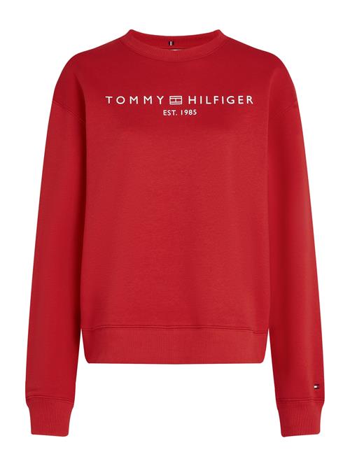 Se TOMMY HILFIGER Sweatshirt  knaldrød / hvid ved About You