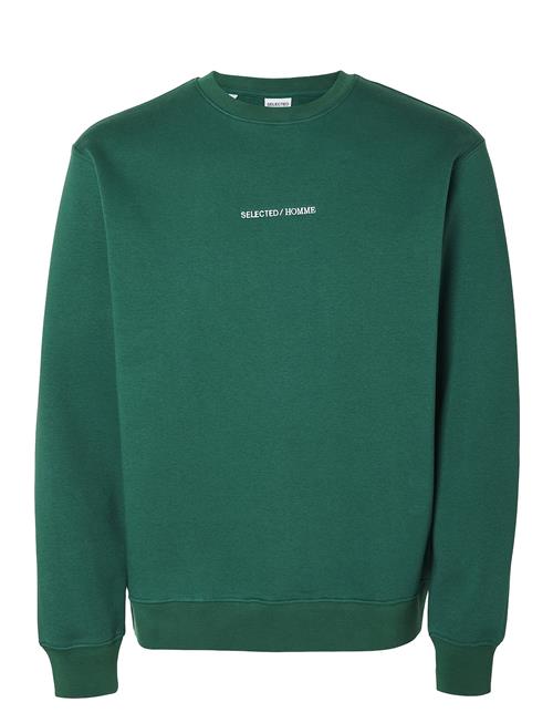 Selected Homme Slhhankie Logo Crew Neck Sweat Noos Selected Homme Green