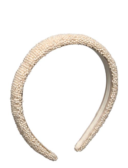 Becksöndergaard Solid Slim Beaded Hairbrace Becksöndergaard Cream