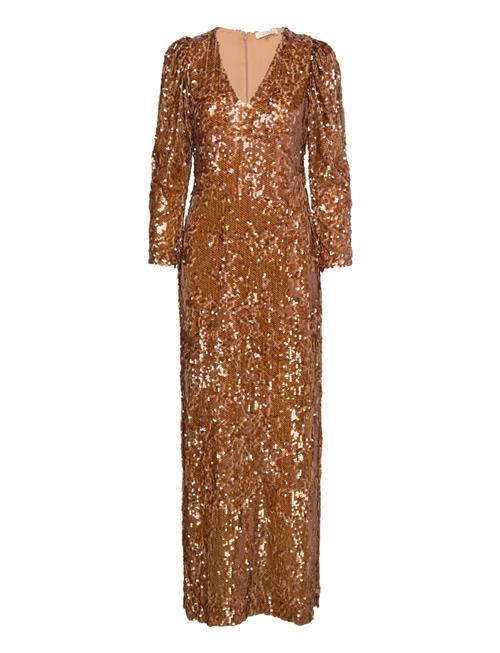 Sequins Maxi Dress By Ti Mo Brown