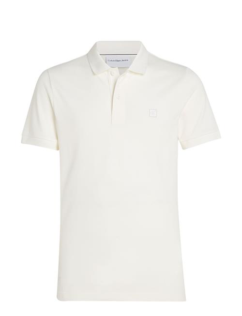 Ck Embro Badge Slim Polo Calvin Klein Jeans White