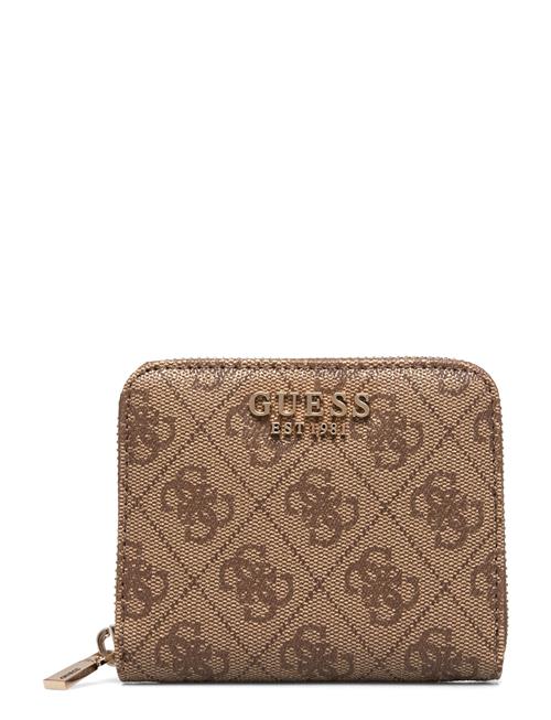 GUESS Laurel Slg Small Zip Around GUESS Beige