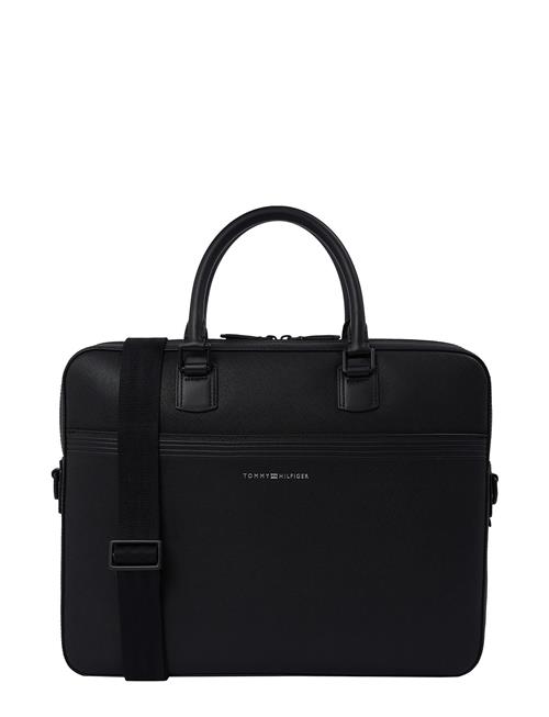 Th Business Leather Comp Bag Tommy Hilfiger Black