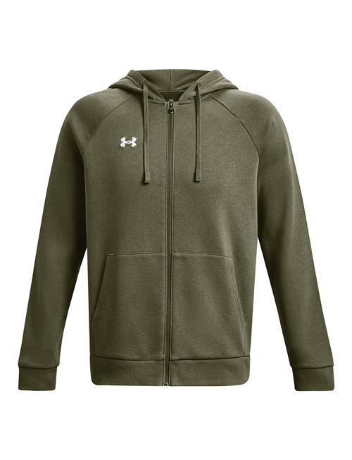 Se Ua Rival Fleece Fz Hoodie Under Armour Khaki ved Booztlet