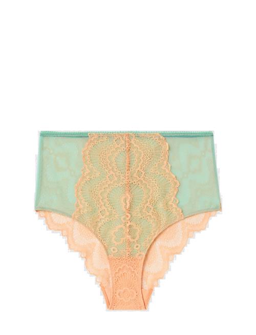 Lace Mesh Highwaist Briefs Understatement Underwear Blue