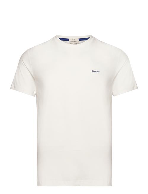 Contrast Logo Ss T-Shirt GANT White