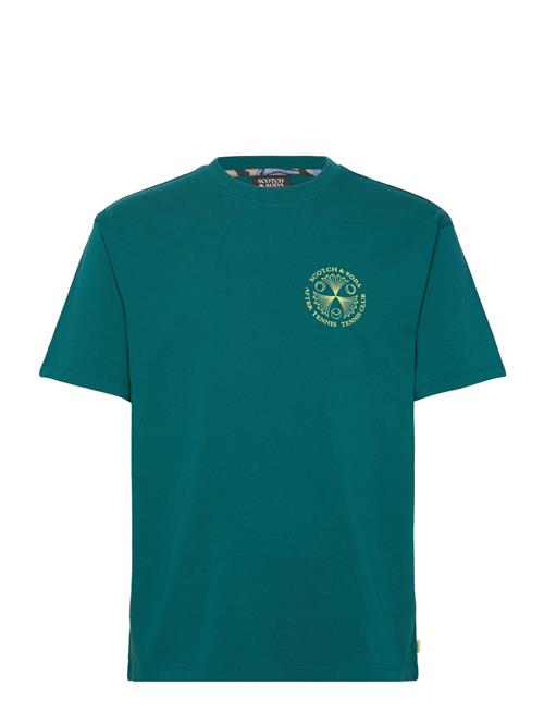 Scotch & Soda Front And Back Artwork Relaxed Fit T-Shirt Scotch & Soda Green