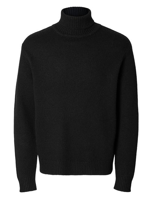 Selected Homme Slhcody Ls Knit Relaxed Roll Neck Selected Homme Black