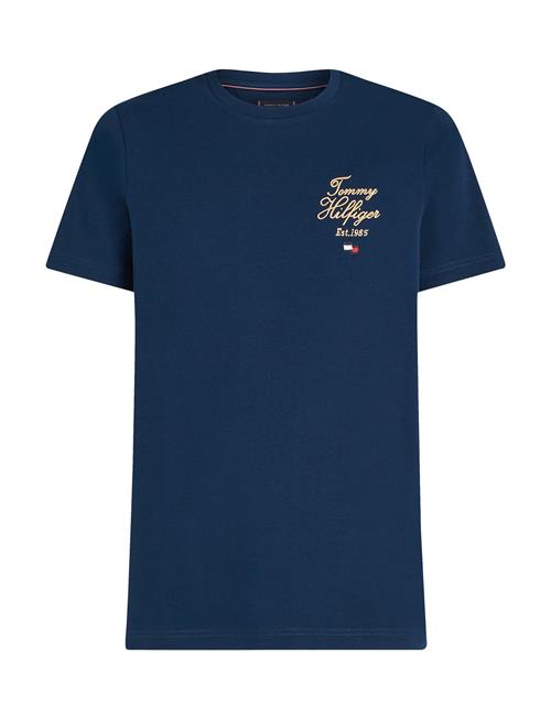 Script Hilfiger Stack Tee Tommy Hilfiger Navy