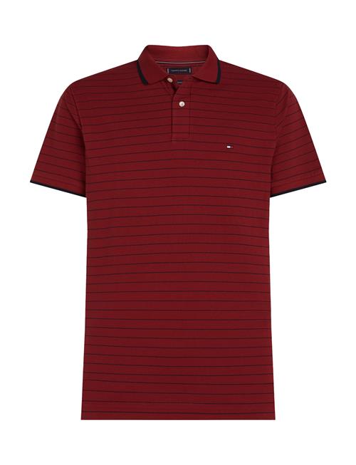 Oxford Stripe Reg Polo Tommy Hilfiger Red