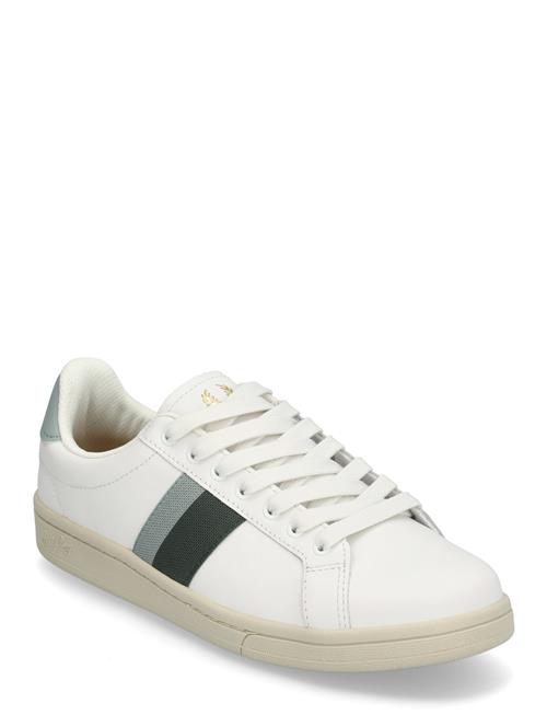 B721 Lthr/Tape Detail Fred Perry White