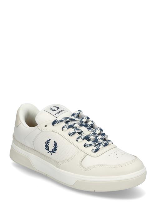 Fred Perry B300 Perf Leather Fred Perry White