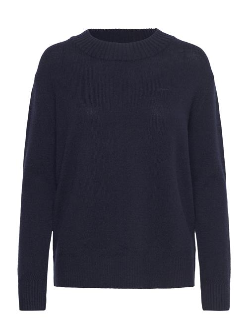 Wool Blend Stand Collar GANT Navy