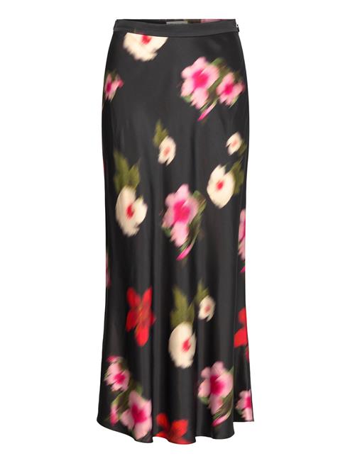 GANT Midi Floral Print A-Line Skirt GANT Black