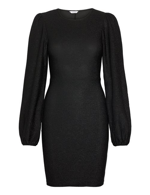 Puff Sleeve Sparkling Dress Bubbleroom Black