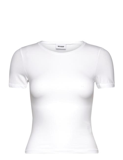 Slim Fitted T-Shirt Weekday White