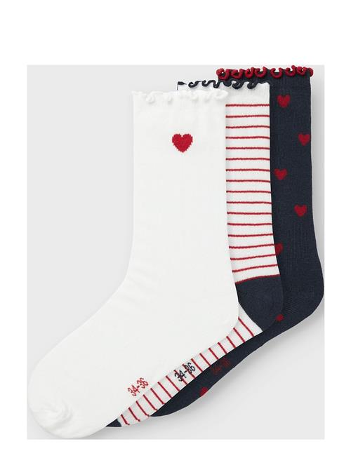 Nkflulu 3P Socks Name It White