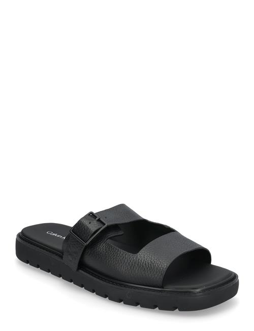 Calvin Klein Sq Molded Sandal Dblbar Buckle Calvin Klein Black