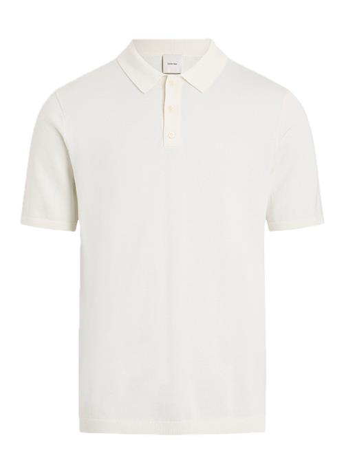 Calvin Klein Knitted Supima Cotton Polo S/S Calvin Klein White