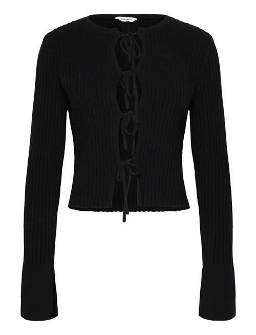 Emelie Knitted Bow Cardigan Bubbleroom Black